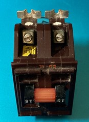 Wadsworth A220N 20 Amp 2 Pole 2P Type A METAL FOOT Circuit Breaker A220 WA220