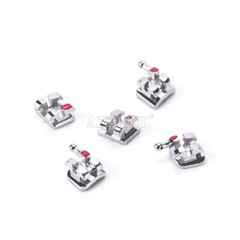 Dental Orthodontic MIM Mini Monoblock Brackets Roth/MBT Slot.018/0.022 Hooks 345