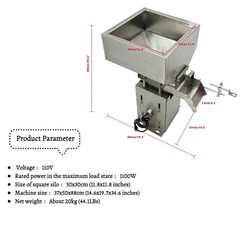 110V Automatic Vibrating Feeder Feeding Device Square Silo Vibrating Disk