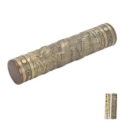 Metal Tube Container Embossed Pattern Water Proof Sealed Storage Tube