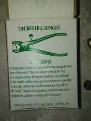 Hog Ring Crimping Tool & 1 Box Decker’s Hump Hill’s Hog Rings