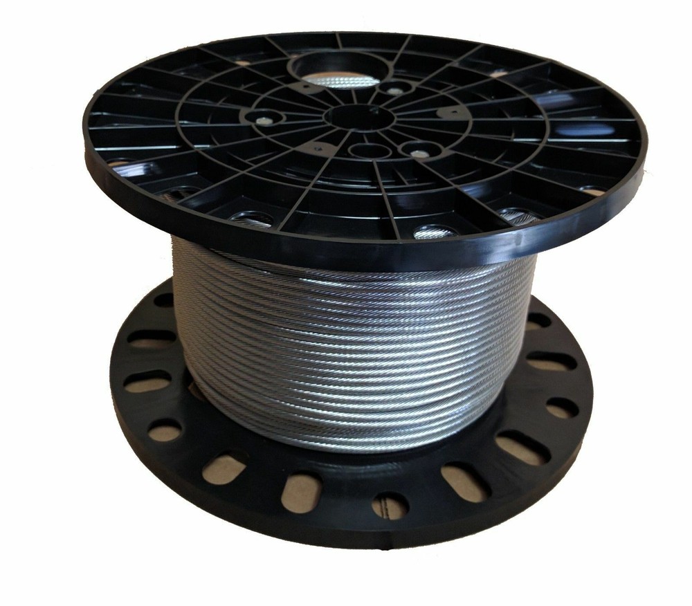 3/8″ Stainless Steel Cable Railing Wire Rope 1×19 Type 316 (150 Feet)