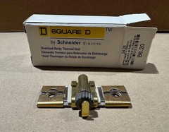 Square D Schneider B8.20 Overload Relay Thermal Unit Class 20 Type S B Heater