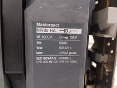 Merlin Gerin Masterpact NW08 HA Switch-Disconnector 800A 1000V 50/60Hz