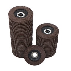 50 Pcs 4-1/2″×7/8″ 40 Grit Premium Zirconia Flap Disc Sanding Grinding Grey