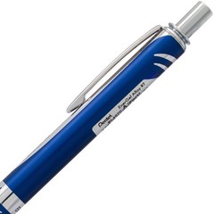 Pentel Energel Alloy Retractable Liquid Gel Pen, 1 Count (Pack of 1), Blue