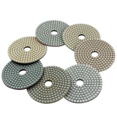 Countertop Edge Polishing Kit Diamond Pads Wet Dry Grinder Flexible Backer Set