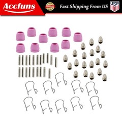 60pcs Plasma Cutter Torch Consumables Kit for SG-55, AG-60, WSD-60 CUT50 60Amp