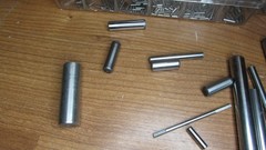 Lot of assorted Drift Dowel steel pins assorted lengths & sizes