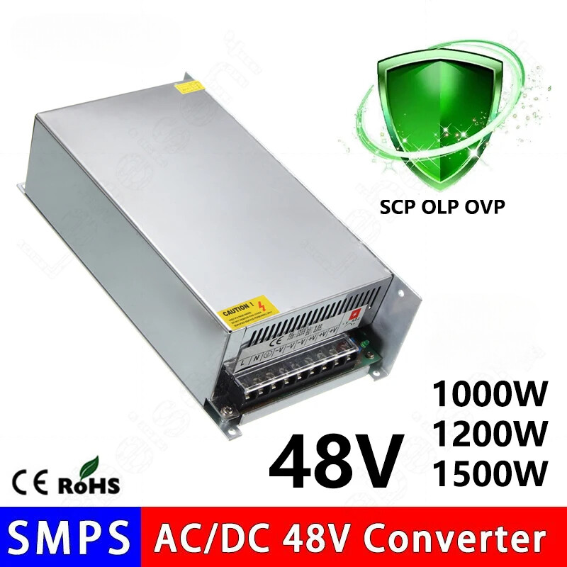 AC 110V 220V to DC 48V 1200W 1500W Switch Power Supply Converter Transformer LED