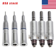 3 x Dental Low Slow Speed Straight Nose Cone Handpiece + 4H Air Motor E-Type EX4