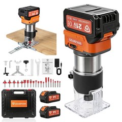 Upgraded 21V Cordless Compact Wood Router Tool for Brushless Hand Wood Trimmer
