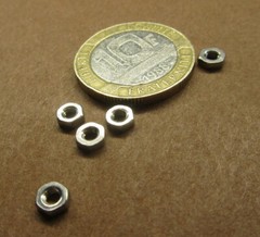 18-8 Stainless Hex Nut RH, 3-56 x 3/16″ W x 1/16 H, 300 pcs