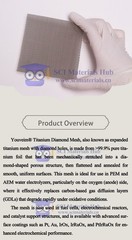 Youveim® Research Grade Titanium Diamond Mesh