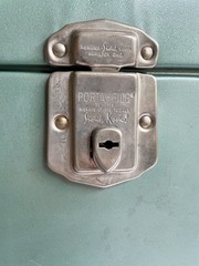 Vtg. Hamilton Skotch Porta File Metal Portable Storage Case 10.25″ x 12.5