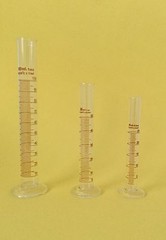 CYLINDER SET GRADUATED MEASURING 25 50 100mL LAB BOROSILICATE GLASS CYLINDERS