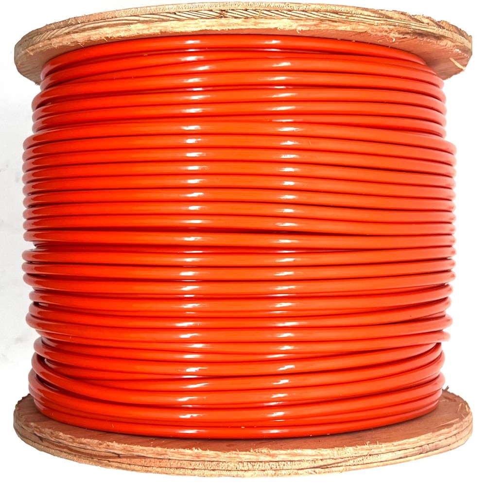 ORANGE Vinyl Coated Wire Rope Cable, 1/8 – 3/16, 7×7: 50, 100, 250 and 500 ft
