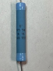 Lot 20 Bradford FP5 148 1k Ohm 1% 5w Wirewound Flame Proof Resistor Axial MB179