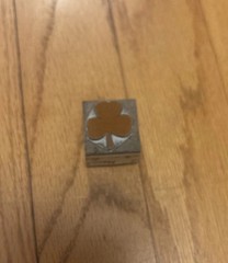 Printing Letterpress Printers Block Lucky Clover Irish Shamrock Stamp