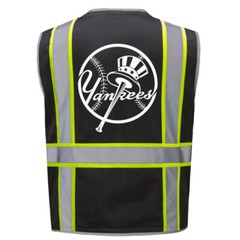 🦺⚾New York Yankees Safety Hi-Vis Vest PPE w/reflective Strip Size Adult M-4XL