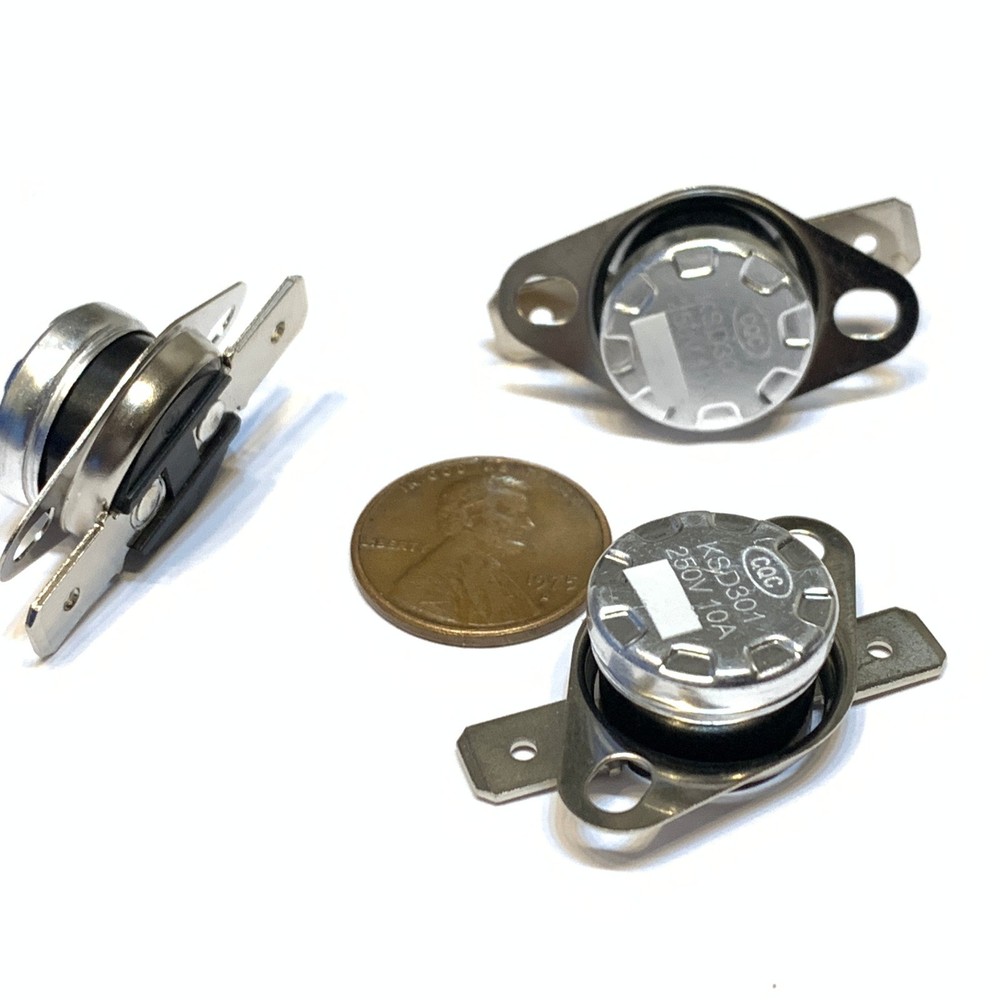 3 Piece N/C 40ºC 104ºF normally closed Thermal Thermostat switch KSD301 C26