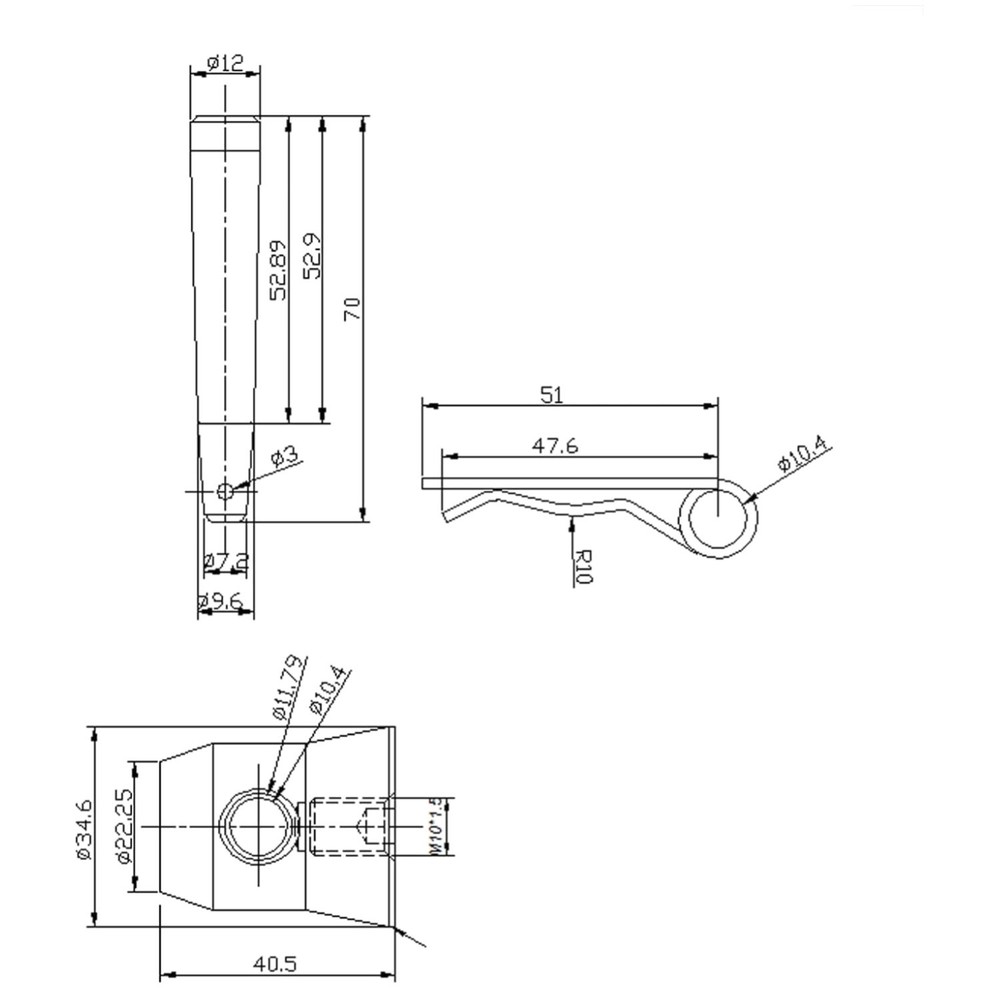 Half Conical Coupler Clip Pack | Aluminum Truss Connector