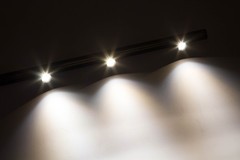 5pcs Mini Showcase LED Spot light + linkable Track + UL Power for Retail Trades