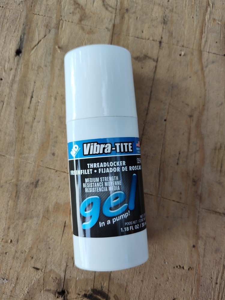 Vibra-Tite 12535 Threadlocker, 125, Blue, Medium Strength, Gel, Use By 2/24