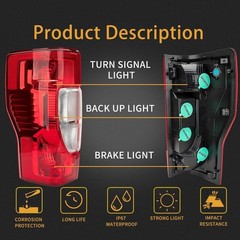 Tail Light Assembly Compatible With 2020-2022 Ford F250/F350/F450 Super Duty Dri