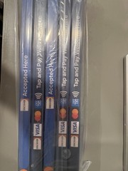 Pack of 10 Grocery Checkout Lane Dividers 16″L x 1″D 1 3 or 4 logos. NEW
