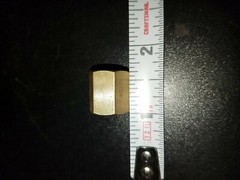 Tall Brass Metric Nuts m10-1.5