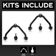 4PCS Front Suspension Kit Control Arm