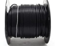 M16878/4-BMG-0, 10AWG Silver Plated, PTFE Jacketed Wire, Black, 100ft