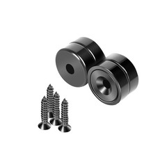 16Pack 40LBS Strong Magnets with Holes, Round Cup Magnets with Screws for Wall M