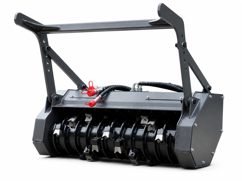 Handy Raytree 48″ Mini Skid Steer Drum Forestry Mulcher Extreme Duty wide cut