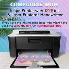 Lot 60-480 Koala Holographic Round Label 2″ Vinyl Sticker Paper for Inkjet Laser