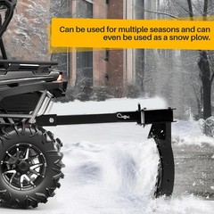 48″ Scrape Blade 2″ Receiver For ATV UTV Adjustable 0 7.5 or 15 Degrees Scraper