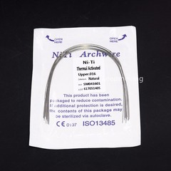 10 Pcs Dental Ortho Niti Thermal Activated Round Natural Arch Wire Form All U/L