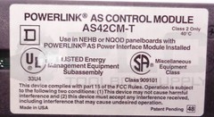NEW SQUARE D AS42CM-T POWERLINK AS CONTROL MODULE, SER. C3