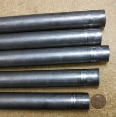 (5) pieces 12L14 SOLID Carbon Steel CF round stock 7/8″ (0.875) 12″ RND -cutoffs