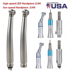 Estilo NSK Dental 4/2 Agujero Alta y Baja Velocidad / Kit Pieza de Mano Turbina