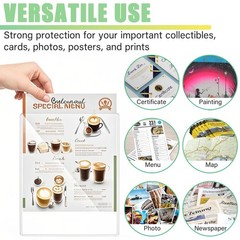 25PCS 5″ x 7″ Clear Rigid Card Sleeves – Waterproof Hard Plastic Protectors f…