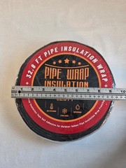 32.8FT Pipe Insulation Wrap 2″ Self Adhesive Foil Tape Black Outdoor