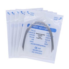 1×Dental Orthodontic Niti Thermal Activated Rectangular Arch Wires 14×25 Upper
