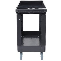VEVOR 40 X 17 in Service Utility Cart 2-Shelf 550LBS Rolling Cart Swivel Wheels