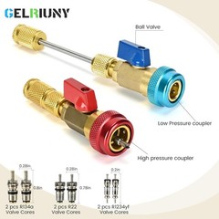 AC Schrader Valve Core Remover Tool Kit, R134a R1234YF R22 | AC Schrader Valv…