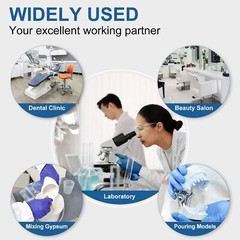4″ Round Dental Lab Oscillator Variable Speed Shaker Mixing Plaster Vibrator USA