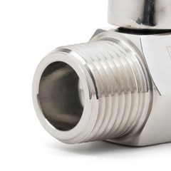 U.S. Solid 2pcs 304 Stainless Steel Mini Ball Valve 1/2 in FNPT x 1/2 in MNPT