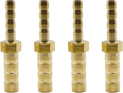 4PCS Brass Hose Brab 1/4 to 3/16 Brass Hose Barb Reducer Fitting B…