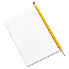 Universal 35614 Scratch Pads, Unruled, 4 x 6, White, 100 Sheet 12 White